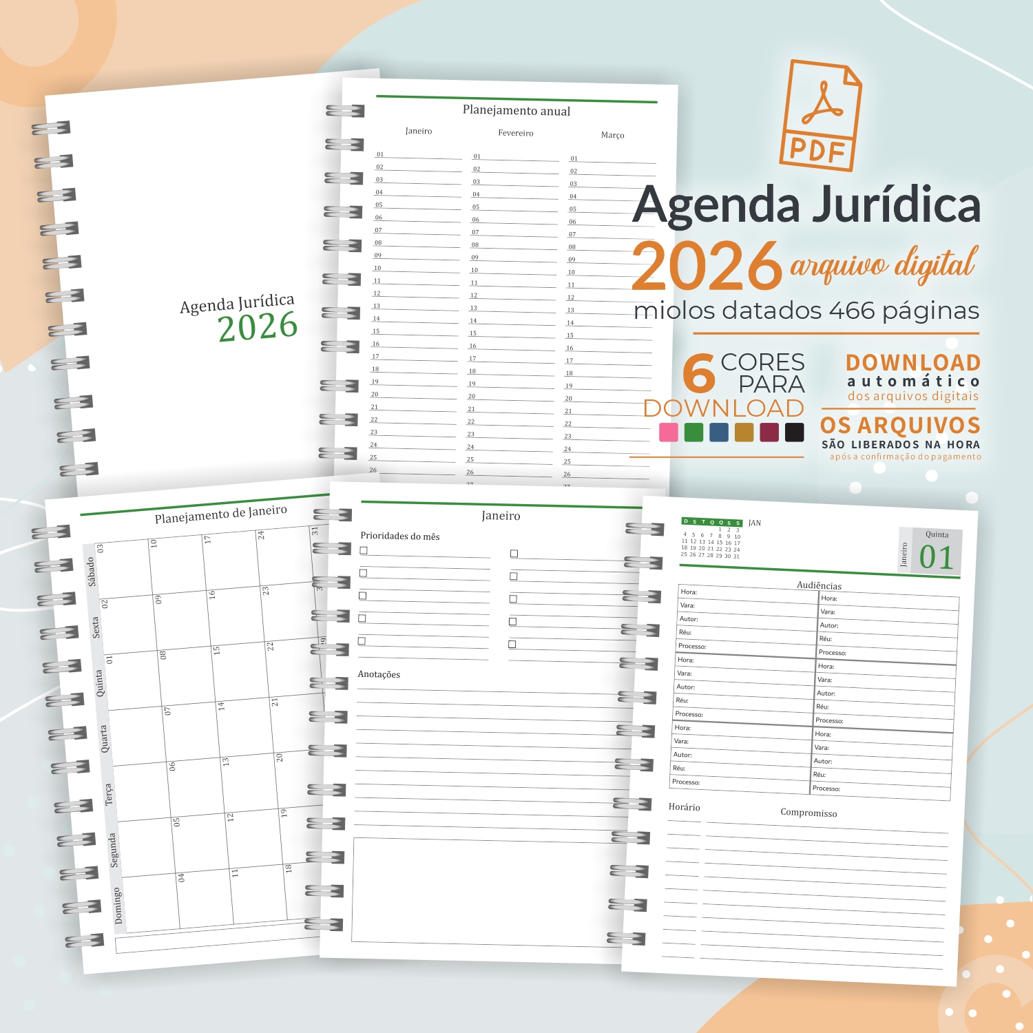 Mockup Agenda Jurídica 2026 07